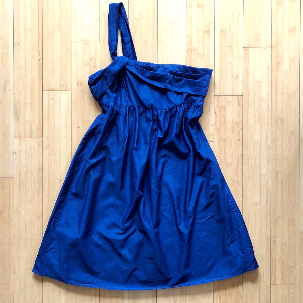 NWT! LOFT Blue Cotton Empire Waist Dress